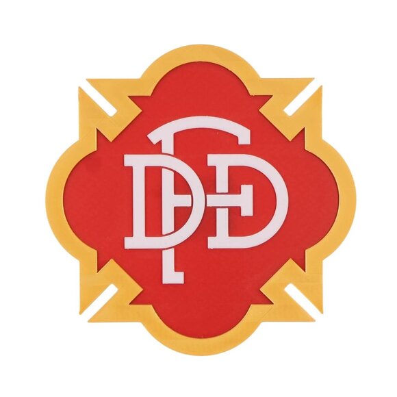 Homemade Other - Dallas Fire Department Wall Sign Patch Replica Plaque DFD Gift Thin Red Line Fir